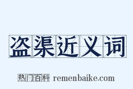 盗渠近义词是什么意思的图片
